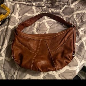 Brown Leather Fossil Bag